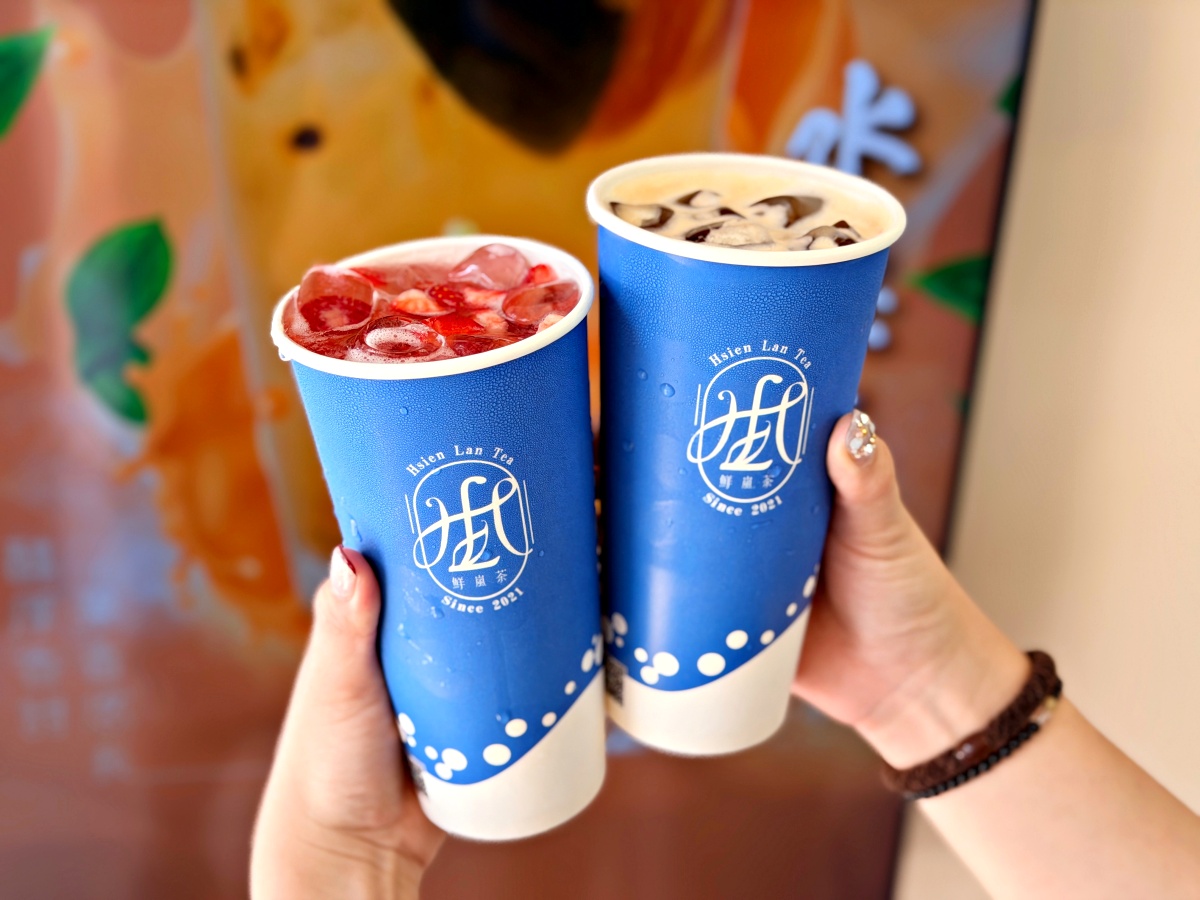 【台南新營】鮮嵐茶：全台南唯一！隱身巷弄的職人系手搖，冬季限定草莓與三喝焦燒布蕾的視覺饗宴