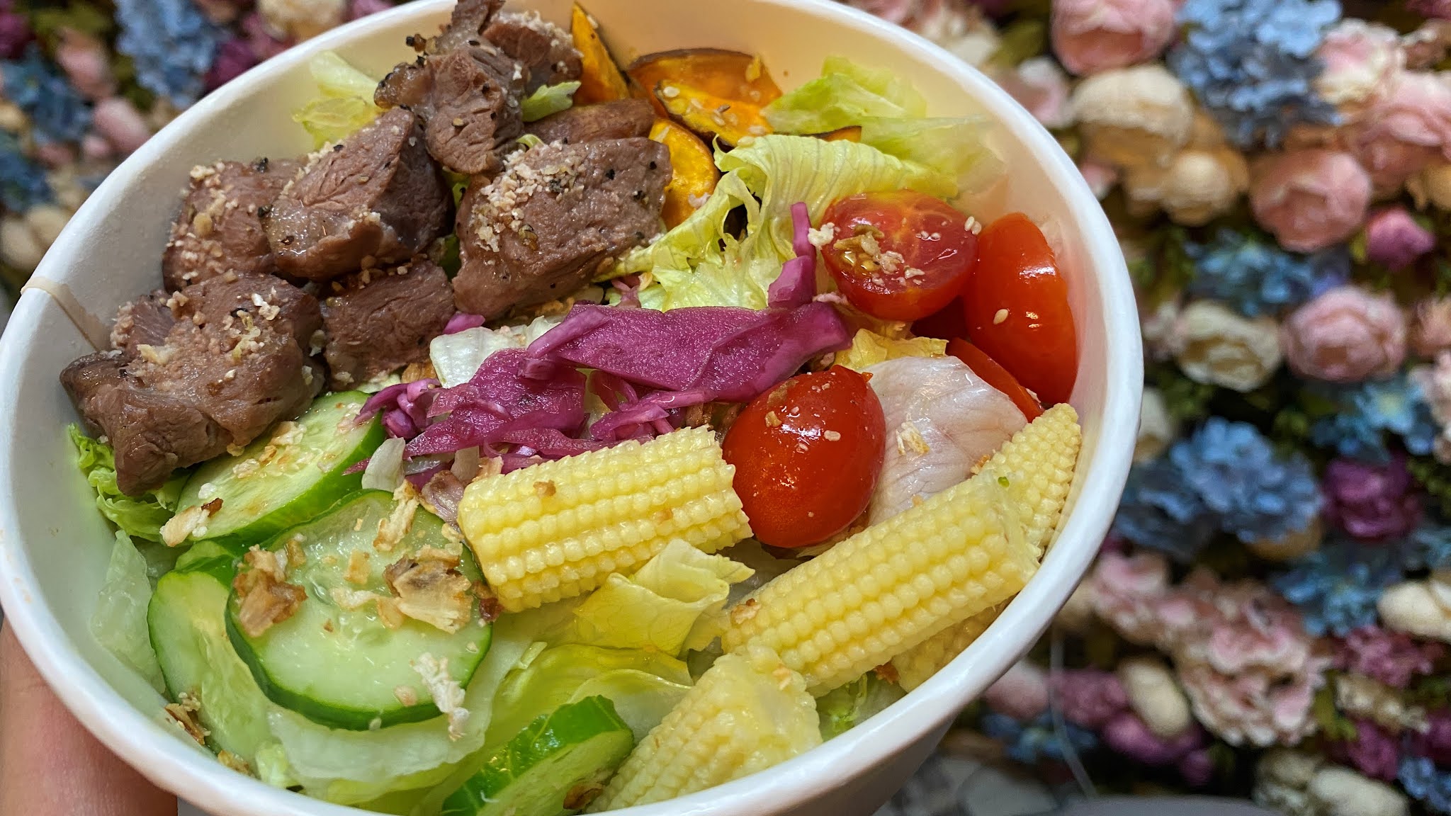 台南安平燕麥吧|燕麥主題健康輕食店|嫩肩骰子牛肉鮮蔬沙拉|好吃又兼康的燕麥餐| 5 台南安平燕麥吧|燕麥主題健康輕食店|嫩肩骰子牛肉鮮蔬沙拉|好吃又兼康的燕麥餐|