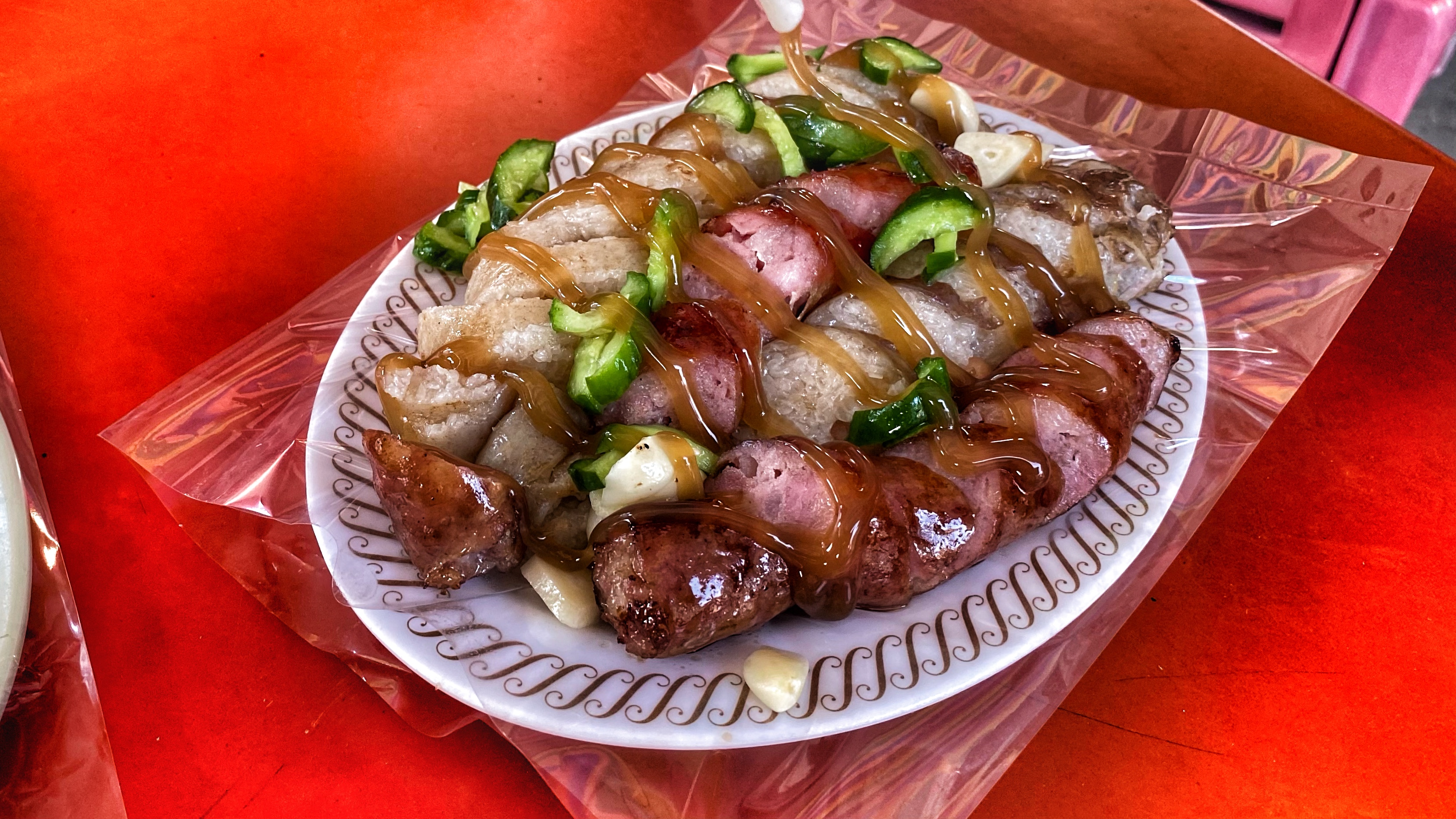 台南仁德大腸香腸攤|地圖上不會有的美食|大腸手工灌製真材實料|停車方便還有搭棚可內用| 7 台南仁德大腸香腸攤|地圖上不會有的美食|大腸手工灌製真材實料|停車方便還有搭棚可內用|